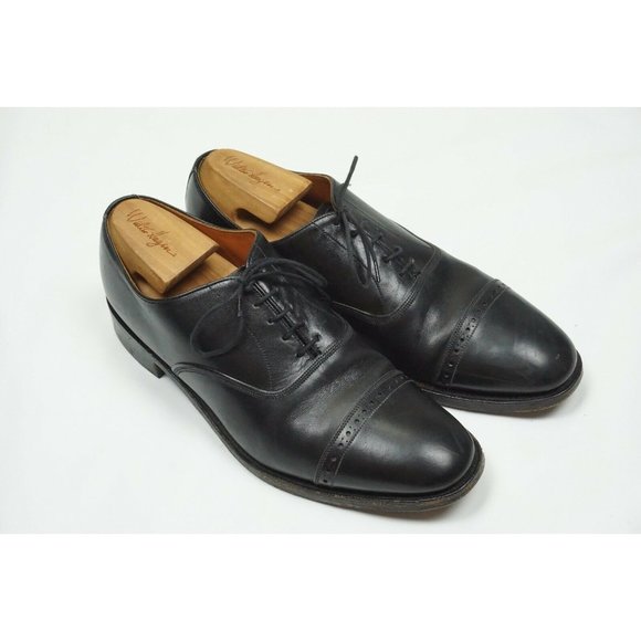 Loake Other - Loake Bros. British Isles Collection Black Cap Toe Mens Dress Shoes Sz 9.5